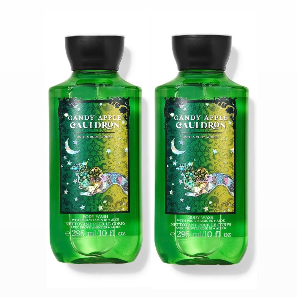 Bath & Body Works Body Wash Set Candy Apple Cauldron